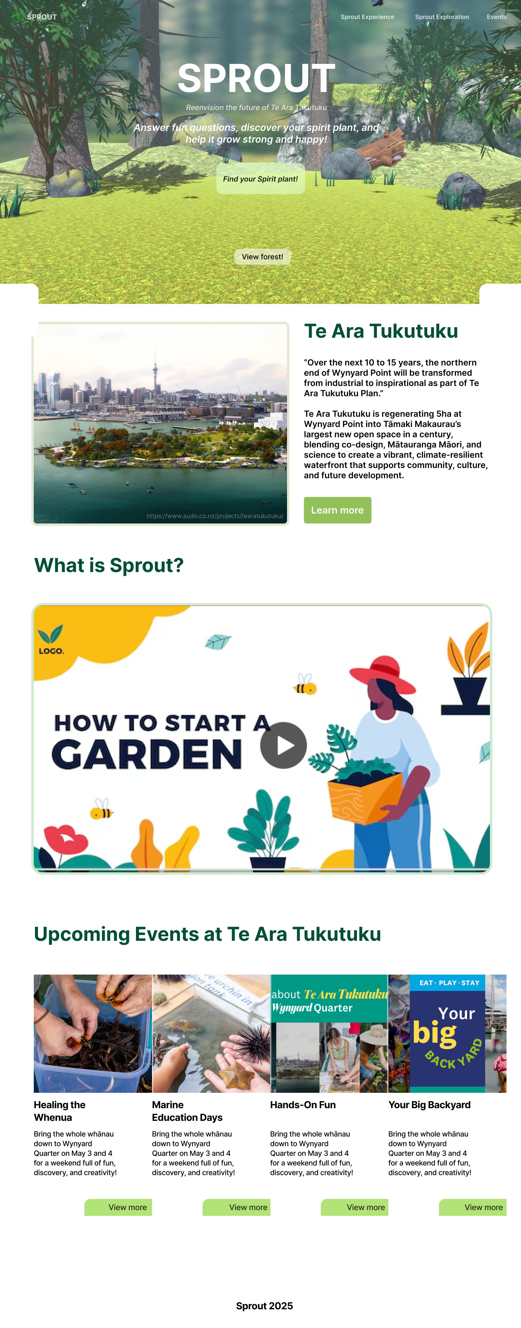 High-fidelity Sprout design — after